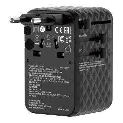 Adapter podróżny Verbatim Charge 'n' Travel GaN III globalny… | PartsPC.pl