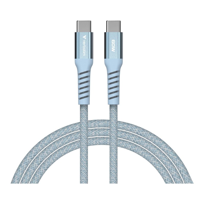 Kabel Verbatim USB-C(M) - USB-C(M) 1,2m, 60W, PD, niebieski… | PartsPC.pl