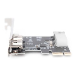 Kontroler Firewire (400) DIGITUS PCI Express, 3xZew. IEEE139… | PartsPC.pl