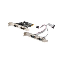 Karta Lanberg PCI Express - COM 9Pin x4 + śledzie low profil… | PartsPC.pl