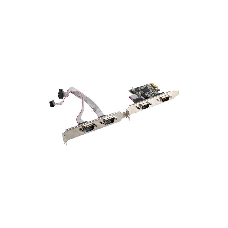 Karta Lanberg PCI Express - COM 9Pin x4 + śledzie low profil… | PartsPC.pl