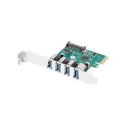 Karta Lanberg PCI Express - USB 3.1 Gen1 4-port + śledź low … | PartsPC.pl