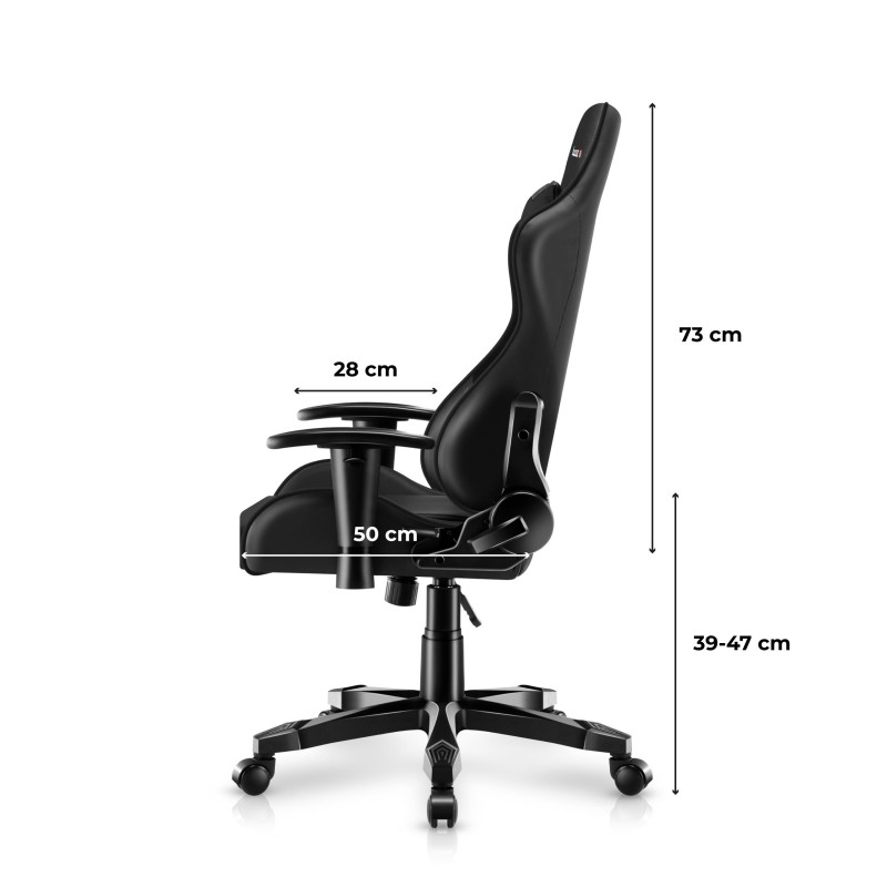 Fotel gamingowy dla dziecka Huzaro Ranger 6.0 Black | PartsPC.pl