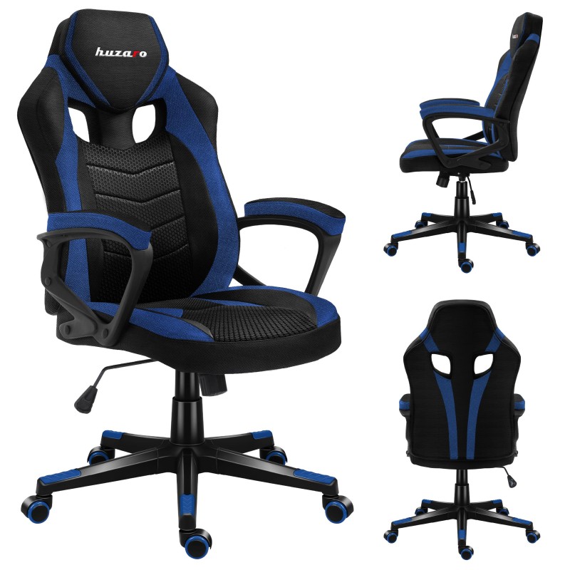 Fotel gamingowy Huzaro Force 2.5 BLUE MESH | PartsPC.pl