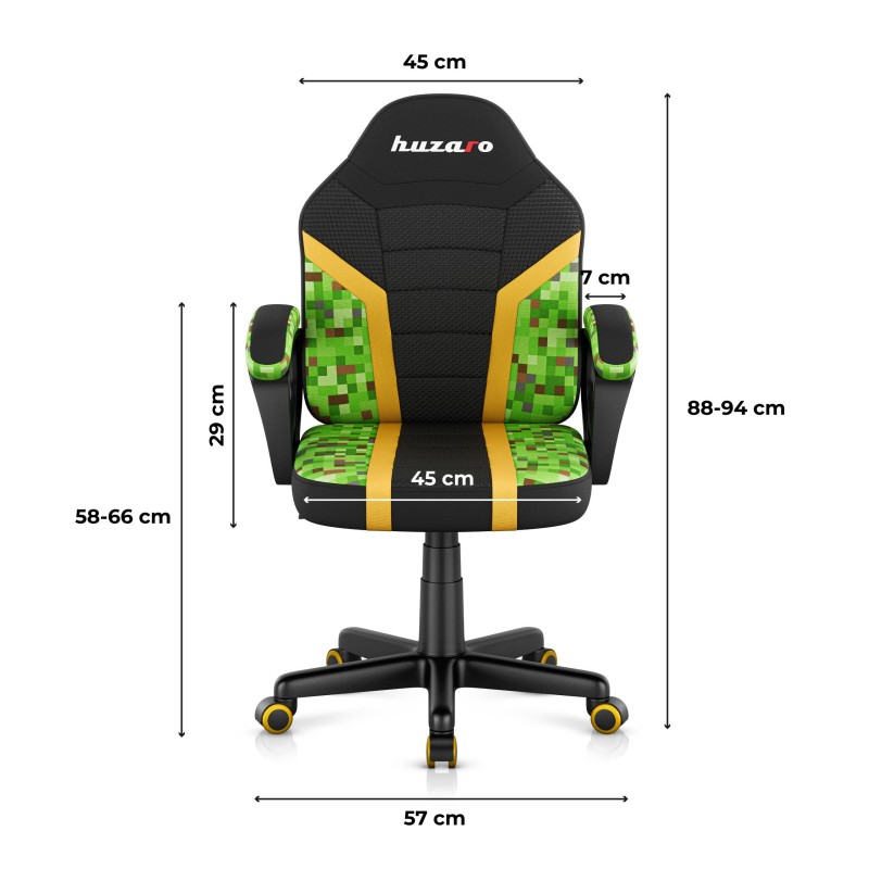 Fotel gamingowy dla dziecka Huzaro Ranger 1.0 Pixel Mesh | PartsPC.pl