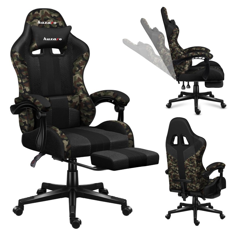 Fotel gamingowy Huzaro FORCE 4.7 Camo Mesh | PartsPC.pl