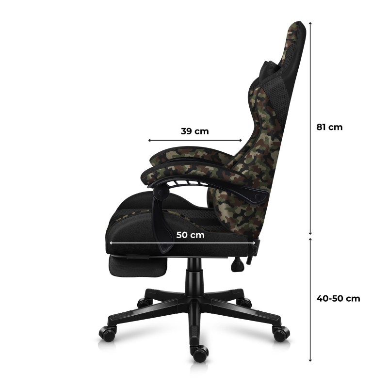 Fotel gamingowy Huzaro FORCE 4.7 Camo Mesh | PartsPC.pl