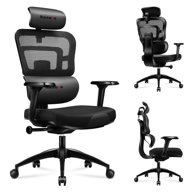 Fotel gamingowy Huzaro Combat 7.0 Black | PartsPC.pl
