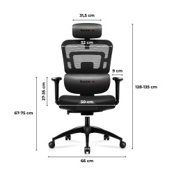 Fotel gamingowy Huzaro Combat 7.0 Black | PartsPC.pl