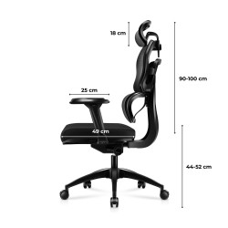 Fotel gamingowy Huzaro Combat 7.0 Black | PartsPC.pl