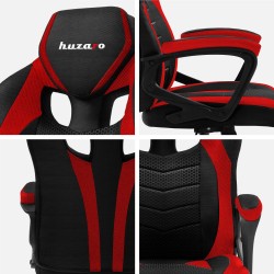 Fotel gamingowy Huzaro FORCE 2.5 Red Mesh | PartsPC.pl