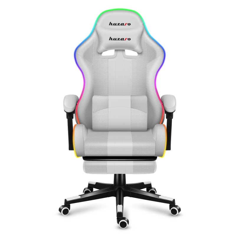 Fotel gamingowy Huzaro FORCE 4.7 RGB White Mesh | PartsPC.pl