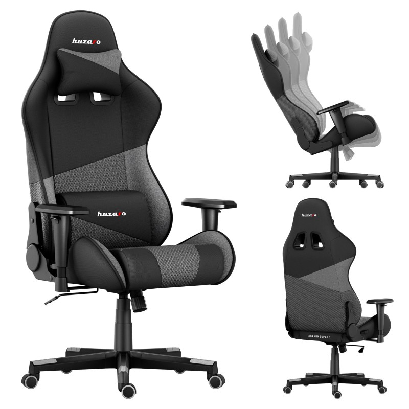 Fotel Gamingowy Huzaro Force 6.2 Grey Mesh | PartsPC.pl