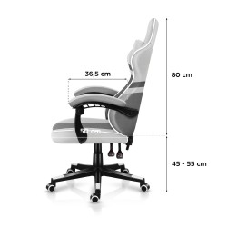 Fotel gamingowy Huzaro Force 4.4 White Mesh | PartsPC.pl