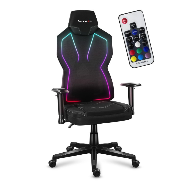 Fotel gamingowy Huzaro COMBAT 6.2 Black RGB | PartsPC.pl