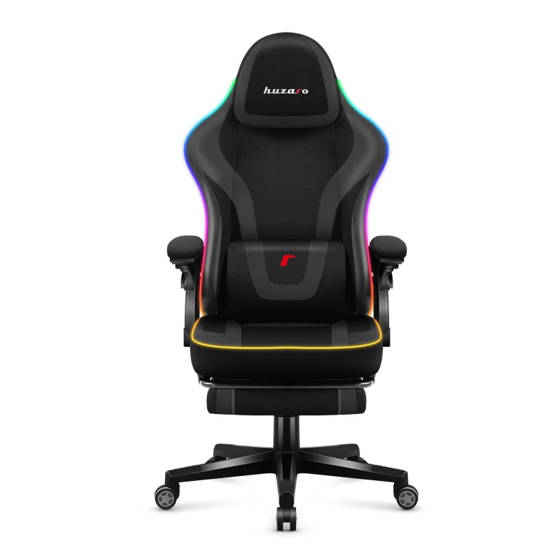 Fotel gamingowy Huzaro Force 4.6 RGB Black Mesh | PartsPC.pl