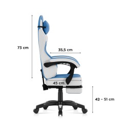 Fotel gamingowy Huzaro Force 3.7 Blue | PartsPC.pl