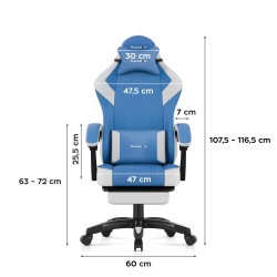 Fotel gamingowy Huzaro Force 3.7 Blue | PartsPC.pl