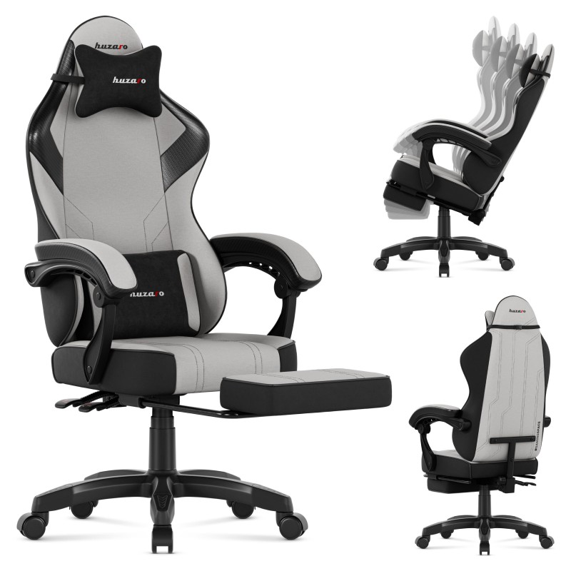 Fotel gamingowy Huzaro Force 3.7 Grey | PartsPC.pl