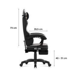 Fotel gamingowy Huzaro Force 3.7 Grey | PartsPC.pl