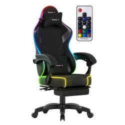 Fotel gamingowy Huzaro Force 3.7 RGB Black | PartsPC.pl