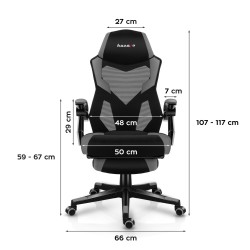 Fotel gamingowy Huzaro Combat 3.1 Grey | PartsPC.pl