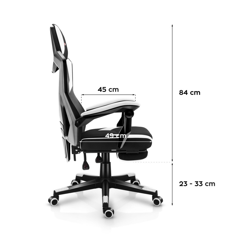 Fotel gamingowy Huzaro Combat 3.1 White | PartsPC.pl