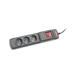 Listwa zasilająca Armac Multi M3 1,5M 3 gniazd czarny | PartsPC.pl