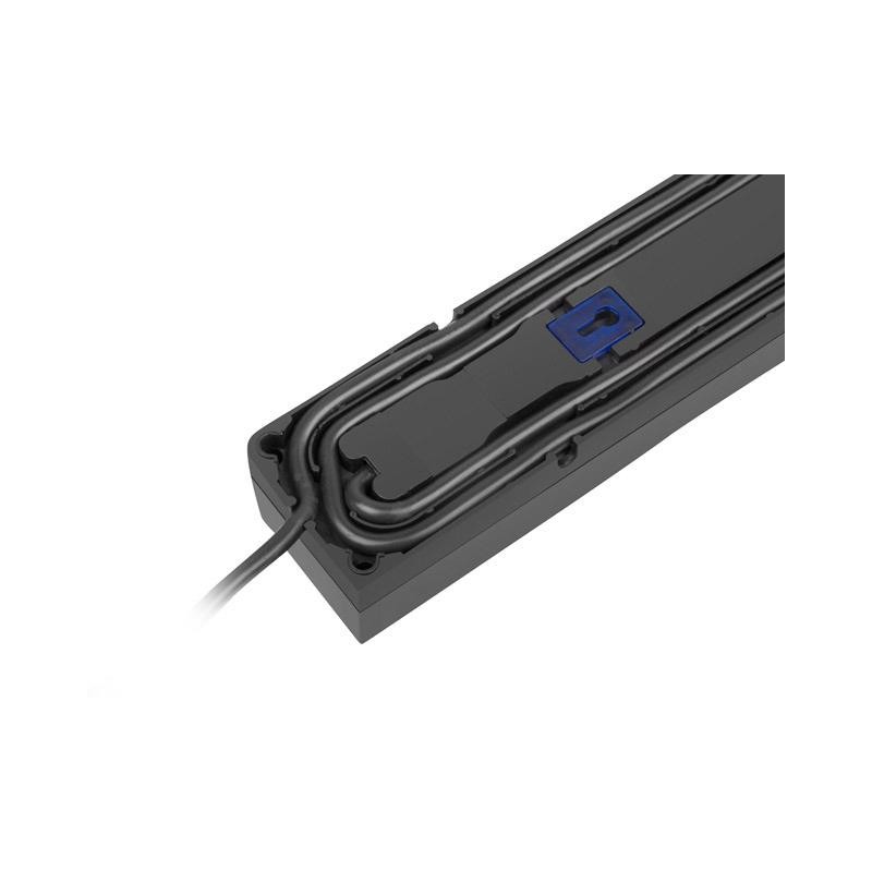Listwa zasilająca Armac Z5 3m 5x 230V PL 10A organizer kabla czarna