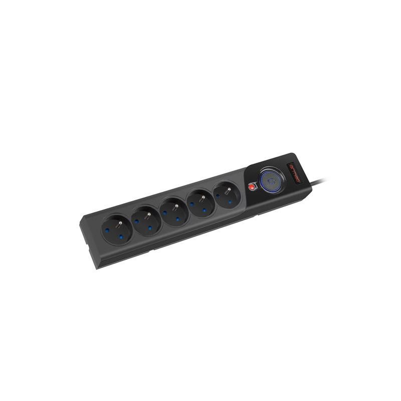 Listwa zasilająca Armac Z5 3m 5x 230V PL 10A organizer kabla czarna