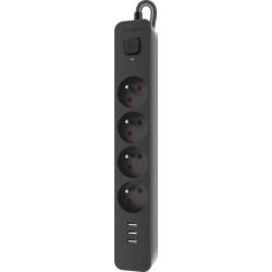 Listwa zasilająca Defender SFS 135 5 m, 4 gniazda, 3x USB | PartsPC.pl