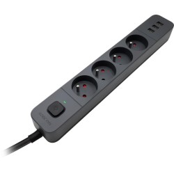 Listwa zasilająca Defender SFS 135 5 m, 4 gniazda, 3x USB | PartsPC.pl