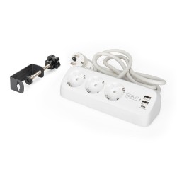 Listwa zasilająca biurkowa DIGITUS 3 gniazda Schuko, 2x USB-… | PartsPC.pl