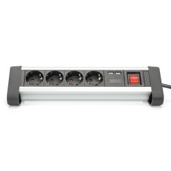 Listwa zasilająca DIGITUS biurowa 45° 4 gniazdowa 2xUSB (5V/… | PartsPC.pl