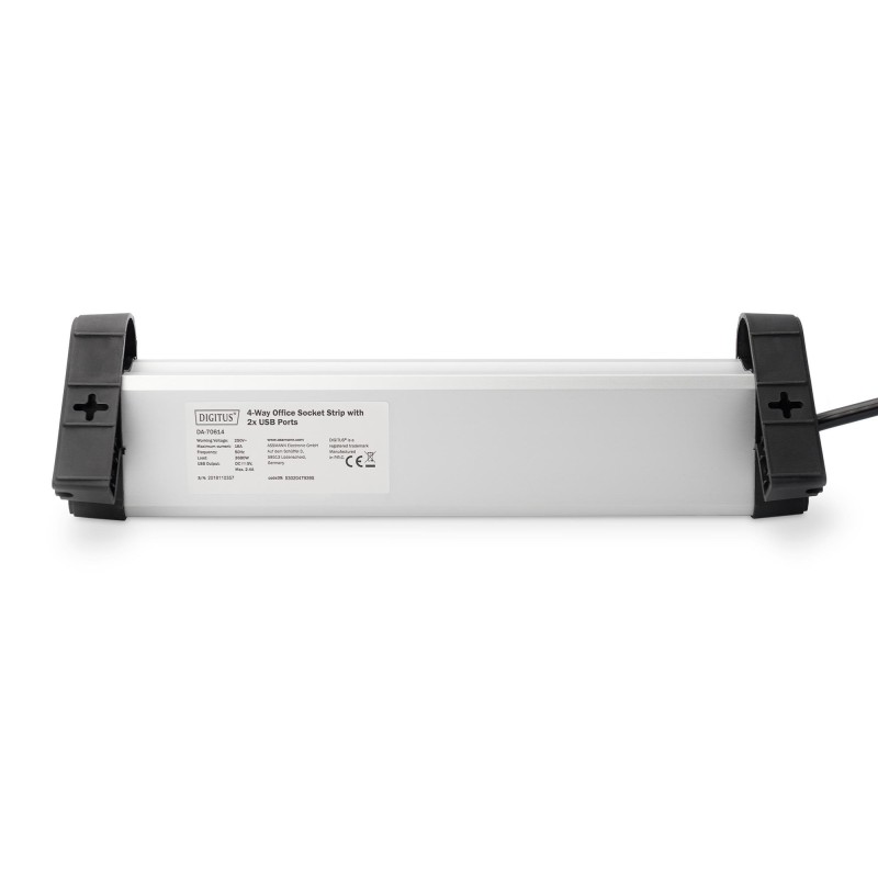 Listwa zasilająca DIGITUS biurowa 45° 4 gniazdowa 2xUSB (5V/… | PartsPC.pl