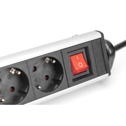 Listwa zasilająca DIGITUS biurowa 45° 6 gniazdowa 2xUSB-A 1x… | PartsPC.pl