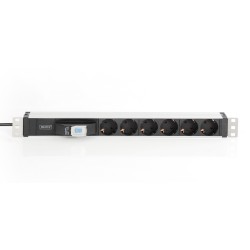 Listwa zasilająca DIGITUS PDU 19" RACK 6xSchuko kabel 2m 1xS… | PartsPC.pl