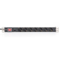 Listwa zasilająca DIGITUS PDU 19" RACK 7xSchuko kabel 2m 1xSchuko 16A