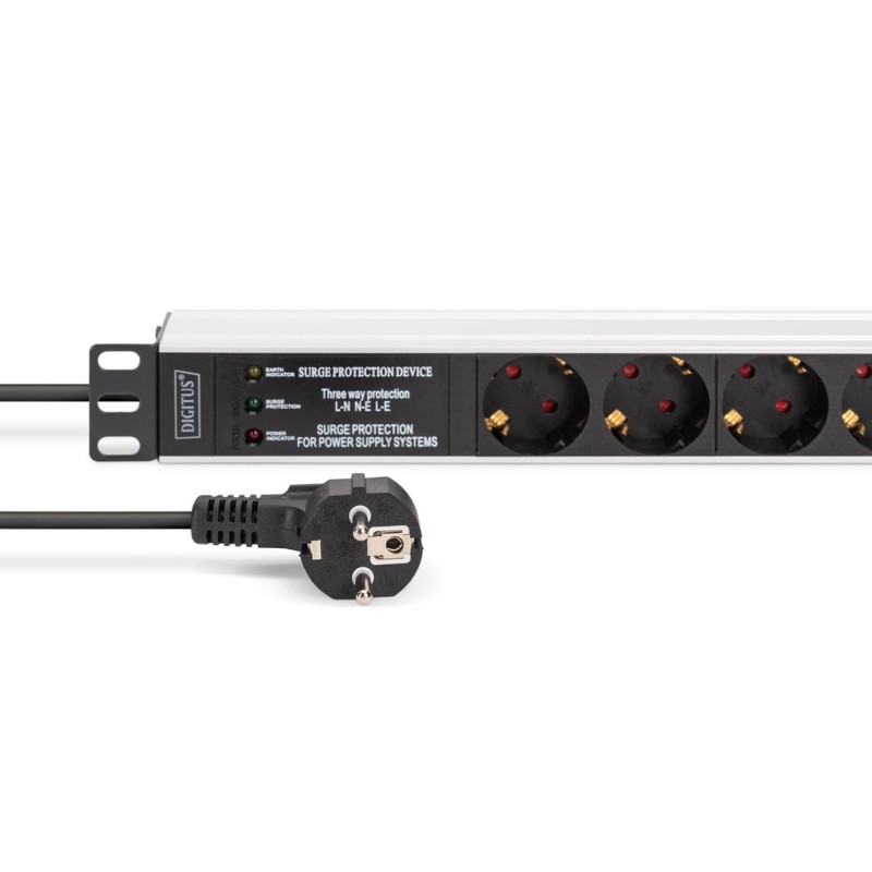Listwa zasilająca DIGITUS PDU Rack 19" z zab. przeciwprzepię… | PartsPC.pl
