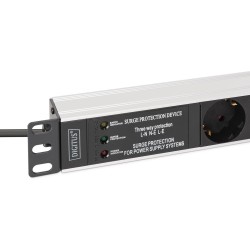 Listwa zasilająca DIGITUS PDU Rack 19" z zab. przeciwprzepię… | PartsPC.pl