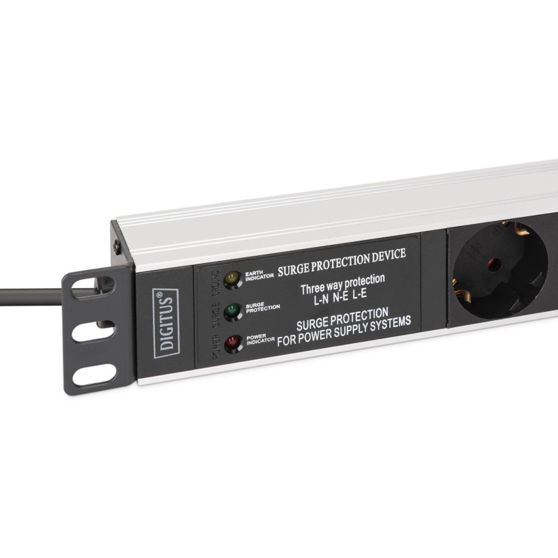 Listwa zasilająca DIGITUS PDU Rack 19" z zab. przeciwprzepię… | PartsPC.pl