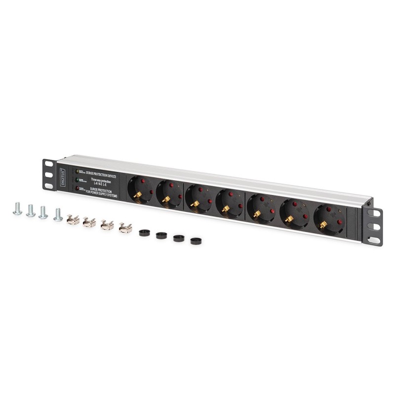 Listwa zasilająca DIGITUS PDU Rack 19" z zab. przeciwprzepię… | PartsPC.pl