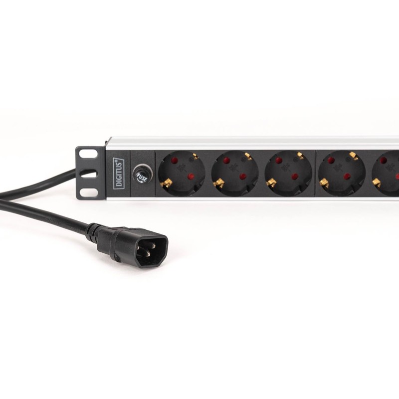 Listwa zasilająca DIGITUS PDU Rack 19" z bezpiecznikiem prze… | PartsPC.pl