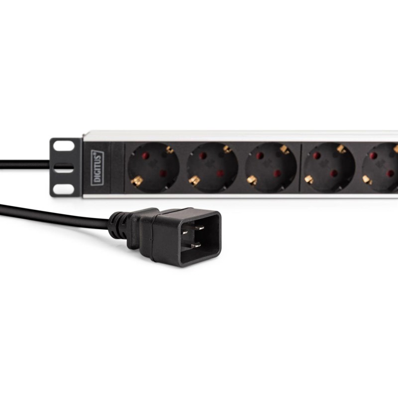 Listwa zasilająca DIGITUS PDU Rack 19", 9 gniazd Schuko | PartsPC.pl