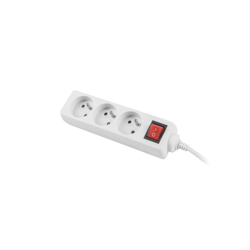 Lanberg PS1-03E-0150-W — Listwa przedłużająca 3 × 230 V