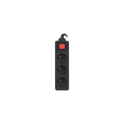 Listwa przedłużacz Lanberg 1,5m czarna 3x 230V PL, z wyłączn… | PartsPC.pl