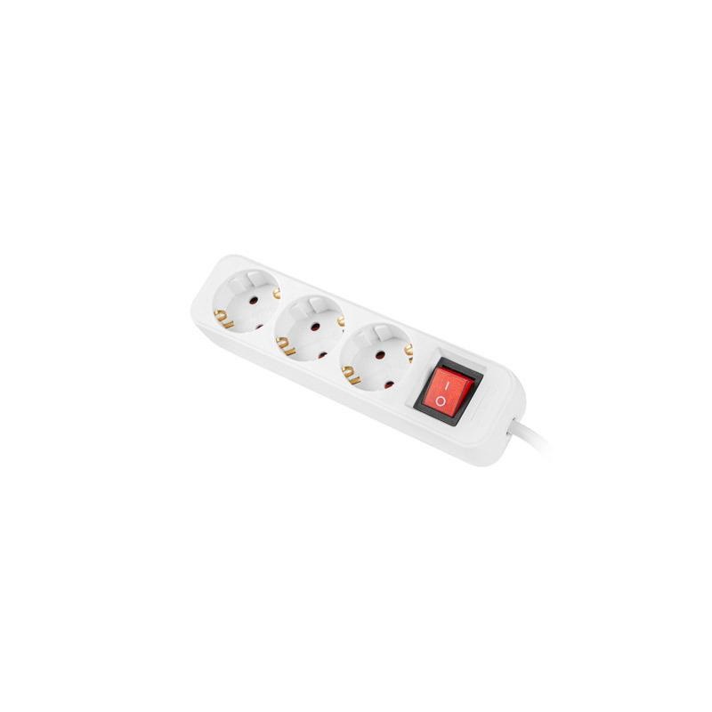 Lanberg PS1-03F-0150-W — Listwa przedłużająca 3 × 230 V