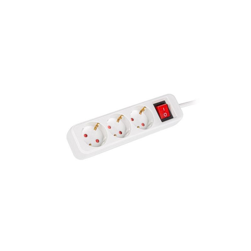 Lanberg PS1-03F-0150-W — Listwa przedłużająca 3 × 230 V