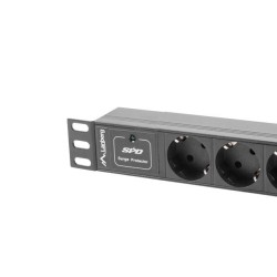 Lanberg PDU-03F-0200-BK — Listwa zasilająca 3 × Schuko