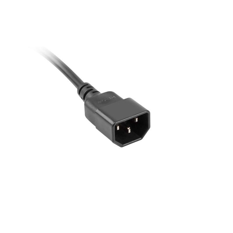 Listwa przedłużacz Lanberg 1m UPS czarna 4x 230V PL | PartsPC.pl